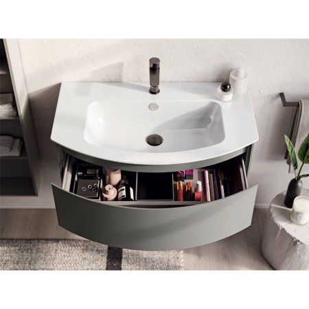 Мебельная раковина Berloni Bagno Way Round LAVMOOINCXR002 101 82 белый глянцевый