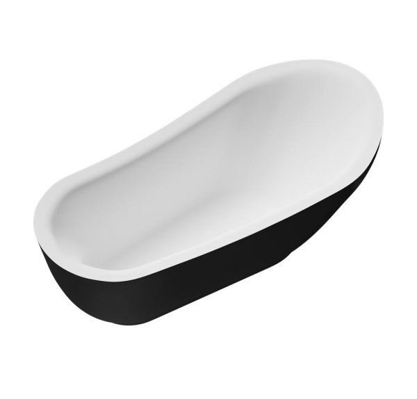 Акриловая ванна отдельностоящая Grossman Style GR-2303MB 180x89 черный матовый