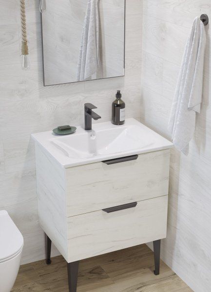 Раковина накладная MIXLINE "Breeze 60" белая, без кроншт  (Sanita Luxe) (554362)