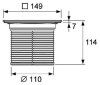 Решетка Tece TECEdrainpoint S 3660008 quadratum с монтажным элементом
