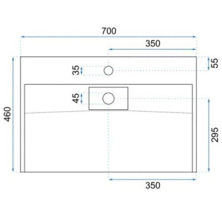 Умывальник Rea Goya U8902 белый