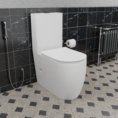 Унитаз напольный Ceramalux 1289A, белый глянец