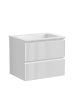 Тумба подвесная SANCOS Snob R 590х445х500, c двумя ящиками оснащенными доводчиками, Bianco, SNR60W