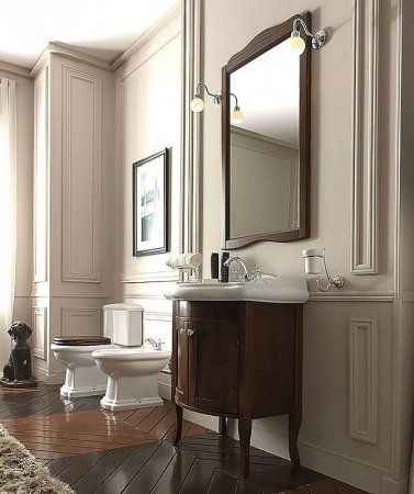 Унитаз-компакт Kerasan Retro 101201 вертикальный выпуск, фурнитура золото