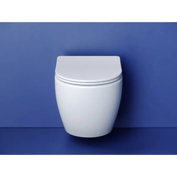 Унитаз подвесной Ceramica Nova Metropol CN4002T безободковый, торнадо, с сиденьем микролифт, белый