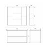 Тумба-умывальник COMFORTY "Женева-90" дуб белый с раковиной COMFORTY 90E