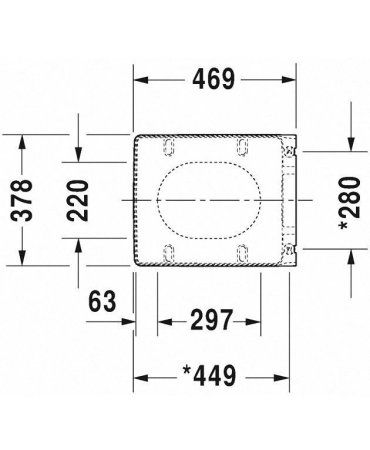 Унитаз подвесной Duravit  Vero Air 2525090000