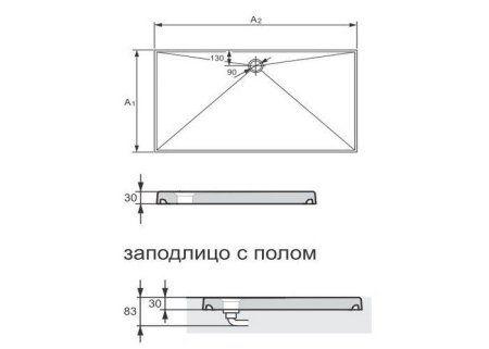 Каркас и ножки для поддона Huppe Easystep 215491000