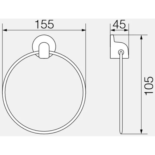 Кольцо для полотенец Veragio Oscar Bronzo OSC-5223.BR