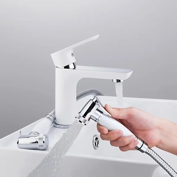 Смеситель для раковины с гигиеническим душем GAPPO G1HL04SQ8-SS1