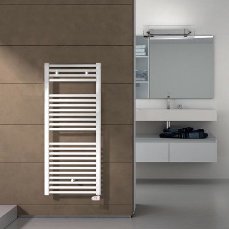 Полотенцесушитель электрический Irsap Ares EIM058K01IR01NNN 111,8x58 белый