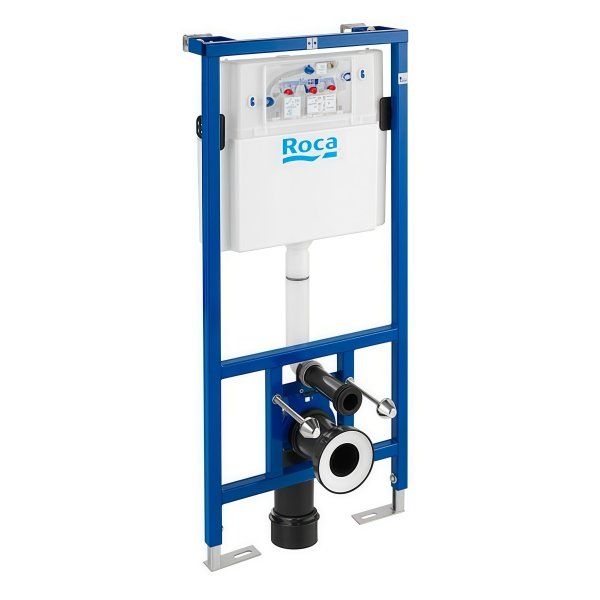 Инсталляция для подвесного унитаза Roca Duplo One WC 890070020 с кнопкой смыва Roca Duplo One PL-1 890195000 Белый