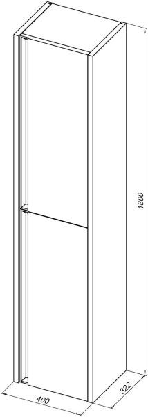 Шкаф-пенал Allen Brau Fantasy 40 1.11007.CGM 2.0 олива матовый