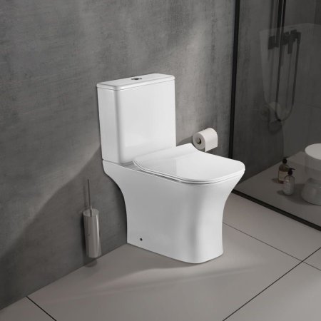 Унитаз-компакт OLIVE'S белый, сиденье дюропласт PORTO (PR31126DP)