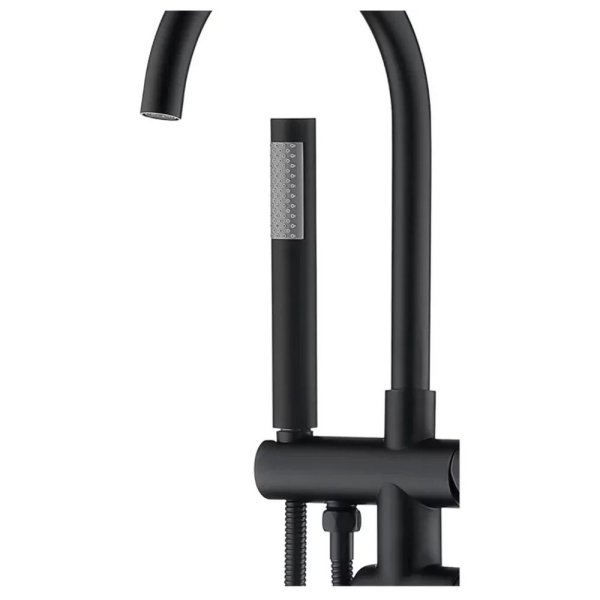 Смеситель напольный для ванны Groсenberg GB900BL, черный