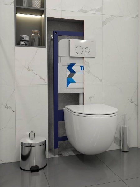 Клавиша смыва Teymi Lina, двойной смыв, хром глянец T70102CH