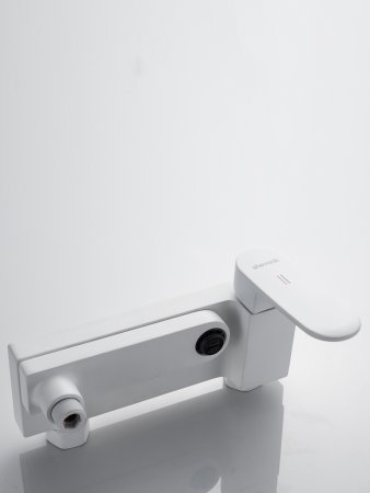 Смеситель для ванны Shevanik S4552C, Белый