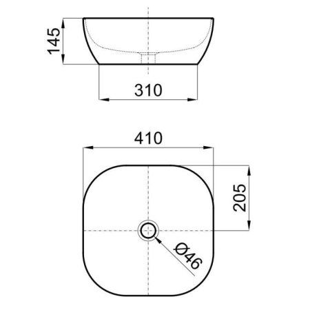 Раковина Noken Slender N364850026 41 белый