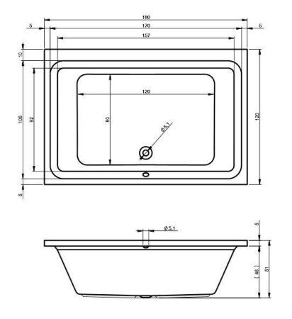 Ванна акриловая Riho Olivia BZ7700500000000 180х120