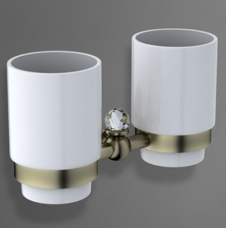 Стакан двойной  Art&Max Antic Crystal  AM-E-2688SJ-Br  бронза