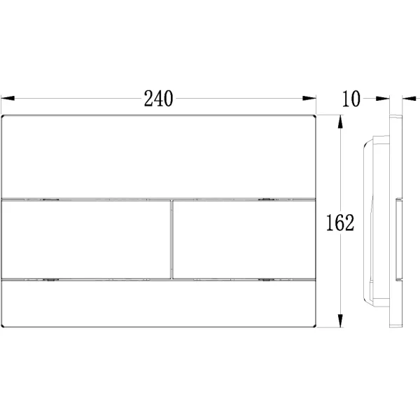 Кнопка смыва Veconi Flush V7 FLV7-W для инсталляции, белый глянец