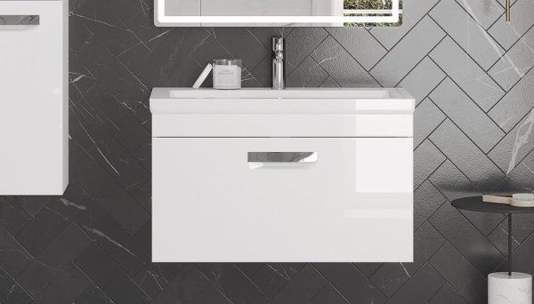 Тумба подвесная Velvex Estea 80.1Y, белый матовый (tp.EST.MOD.80.1Y)