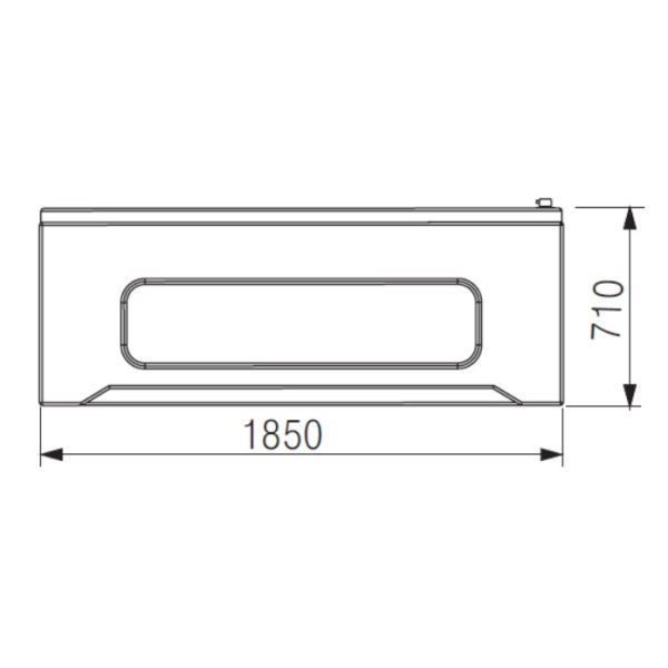 Акриловая ванна Gemy G9268 Milk SPA с гидромассажем