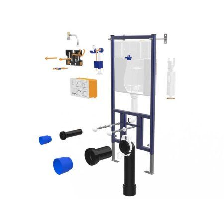 Инсталляция для подвесного унитаза Vincea VIS-450 белый/синий