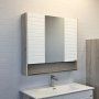 Зеркало-шкаф COMFORTY Comforty Клеон-90 серый муар