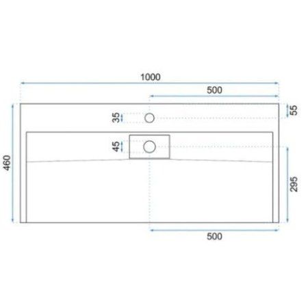 Умывальник Rea Goya U8903 белый