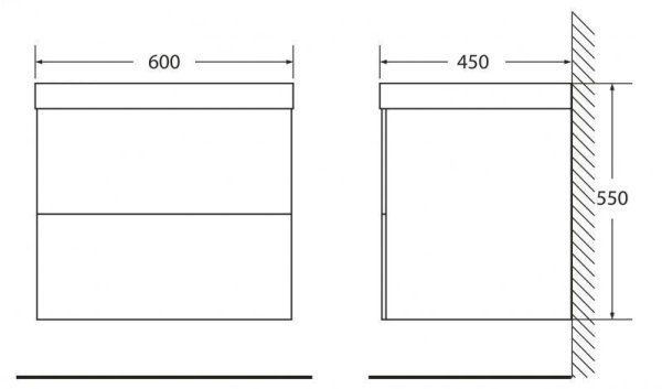 Мебель для ванной BelBagno Regina 60 marmo rosa