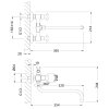 Смеситель для ванны Lemark Flora (LM0151C)