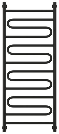 Полотенцесушитель водяной Сунержа Элегия+ 31-0205-1250 1200x500 черный матовый