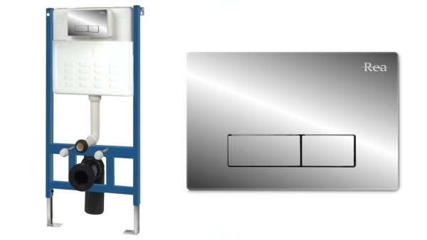 Кнопка смыва для инсталляции REA H CHROME, REA-E5691