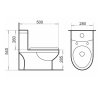 Моноблок детский COMFORTY 2311W (белый), 2-реж. арматура, горизонтальный выпуск, сиденье полипропилен с микролифтом