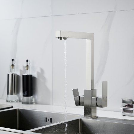 Смеситель для кухни Shevanik S1AG48YWL, Сатин