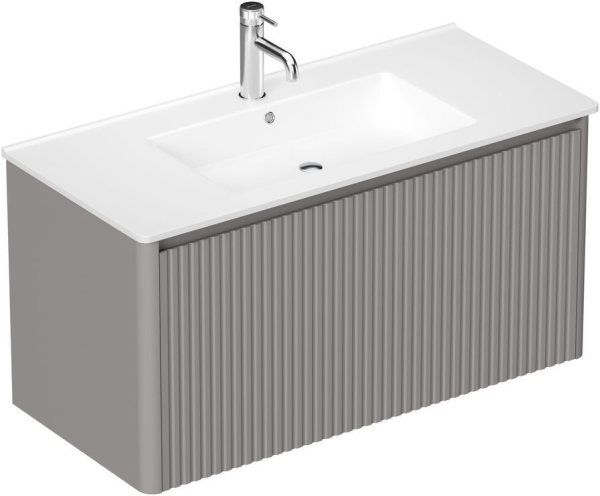 Тумба под раковину Allen Brau Gravity 100 1.370018.PGM платина матовый