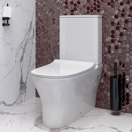 Унитаз напольный Teymi Ellie безободковый, сиденье микролифт T40801