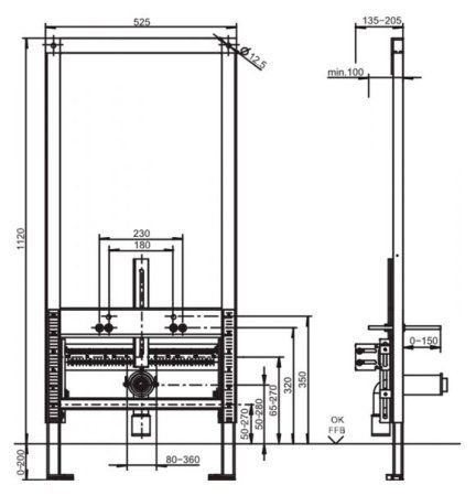 Система инсталляции для биде Sanit INEO 90.676.00..T000