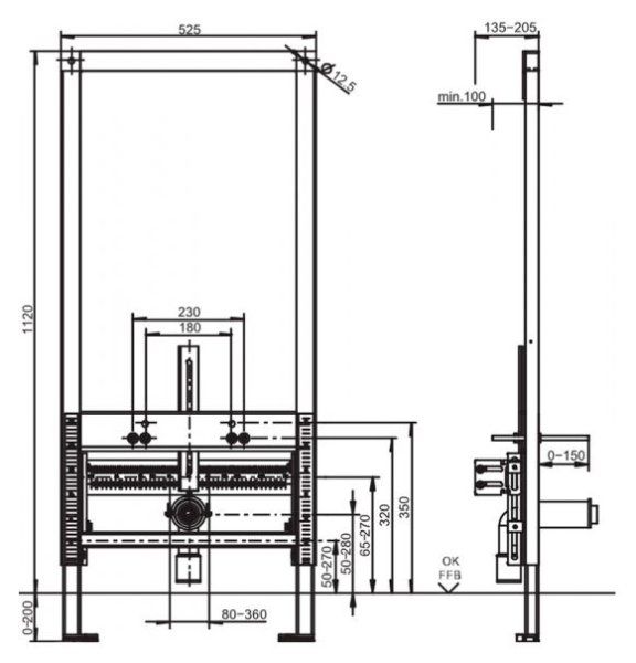 Система инсталляции для биде Sanit INEO 90.676.00..T000