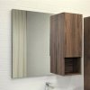 Зеркало-шкаф COMFORTY "Бордо-90" дуб темно-коричневый