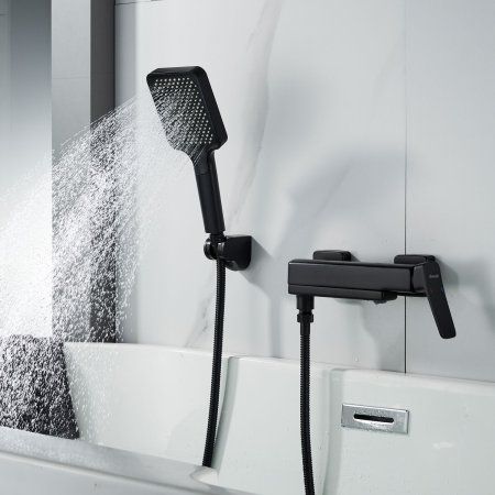 Смеситель для ванны Shevanik S9UN95BY2HJO, Черный