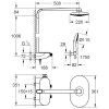 Душевая система с термостатом GROHE Rainshower 26250000