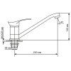 Смеситель для кухни MIXLINE ML03-03 (522123)
