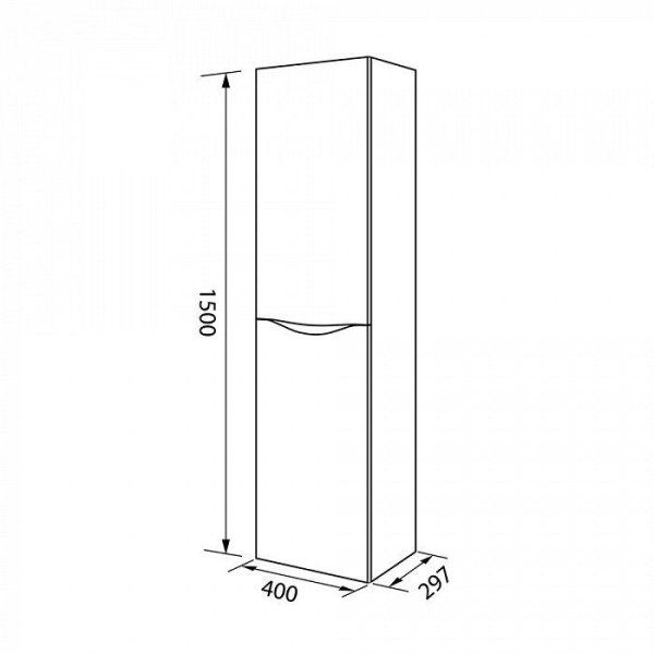Шкаф-пенал IDDIS Cloud 40 подвесной белый (CLRRO4SC0WDK0iMI97ZZ)