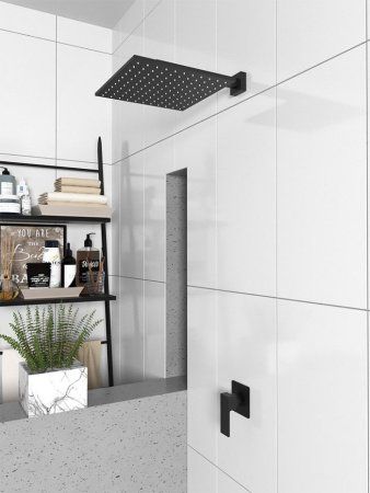 Верхний душ Paini 50YO759QQ25 250 мм, черный