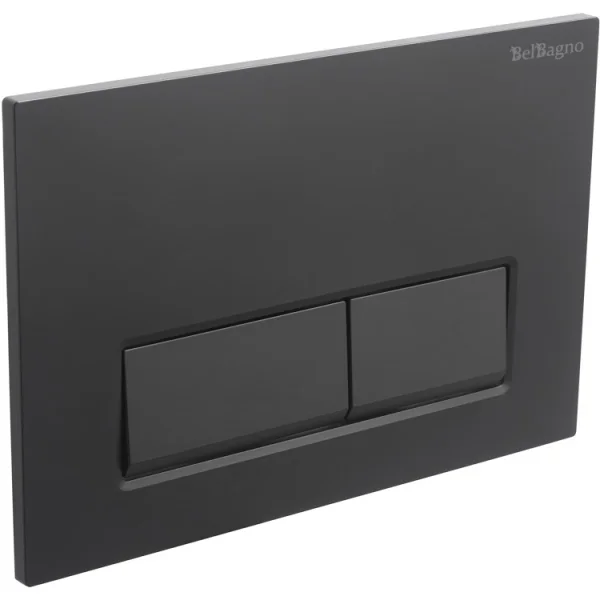 Кнопка смыва BelBagno BB-15R-NERO.M для инсталляции, черный матовый
