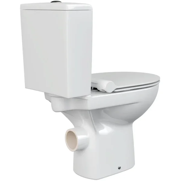 Унитаз-компакт Cersanit Nature A65410 безободковый, с сиденьем микролифт, белый