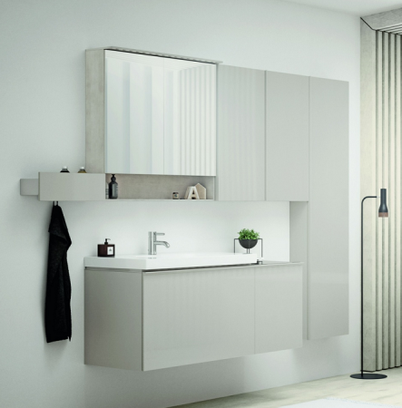 Шкаф Geberit Acanto 500.639.JL.2 45x82 песчаное стекло/песчаный матовый