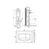 Система инсталляции для унитазов Oli Quadra 280490mRi00 с клавишей смыва